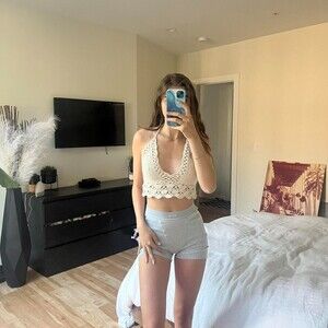 Crochet Open Back Tank Top